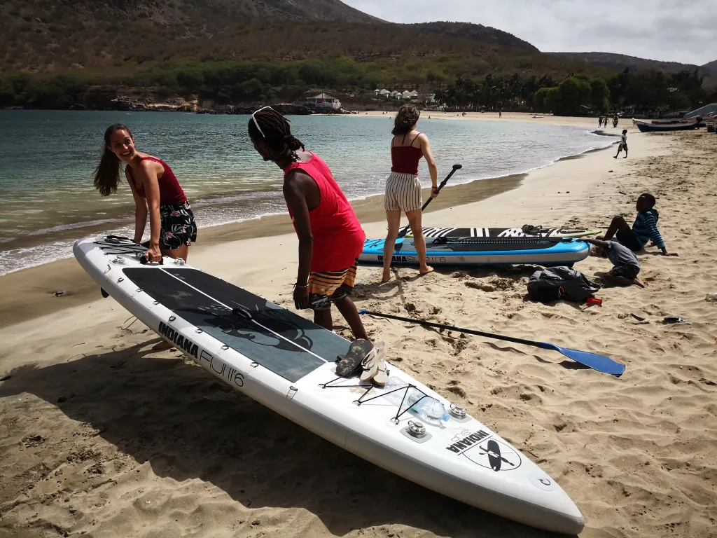 Stand Up Paddle Board in Tarrafal Bay